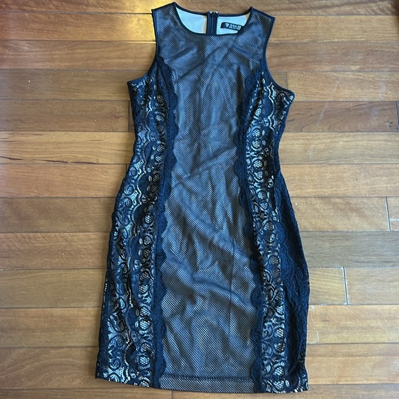 Guess Dresses & Skirts - Guess Women’s Black Lace Dress Nude Lining Formal Party Sz 4 New ST2225